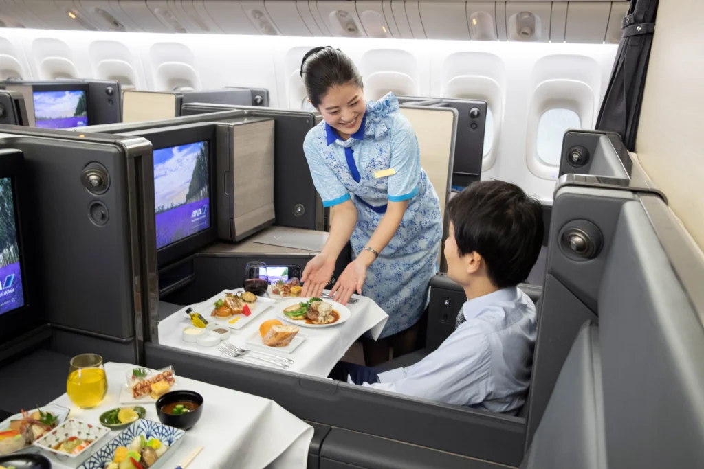 Business Class on Japan Airlines, Business Class seats on Japan Airlines, Japan Airlines domestic Business Class

